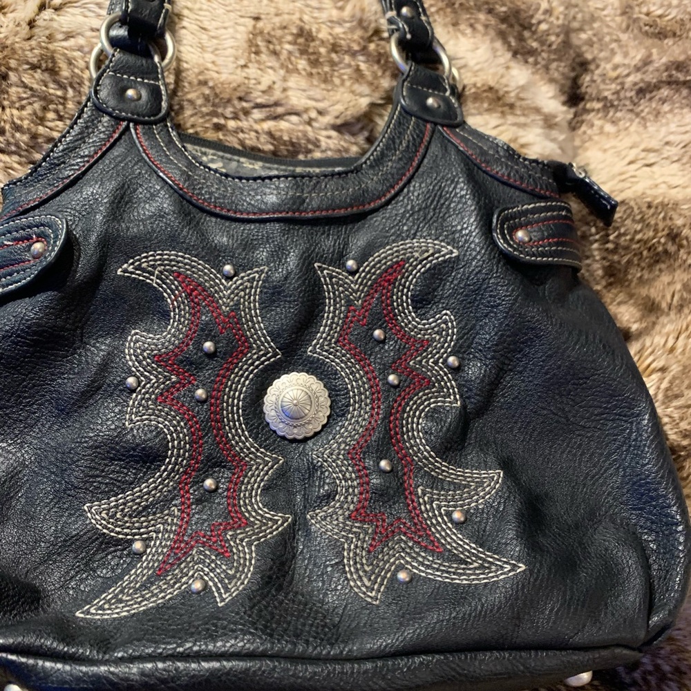 Bandana black western purse